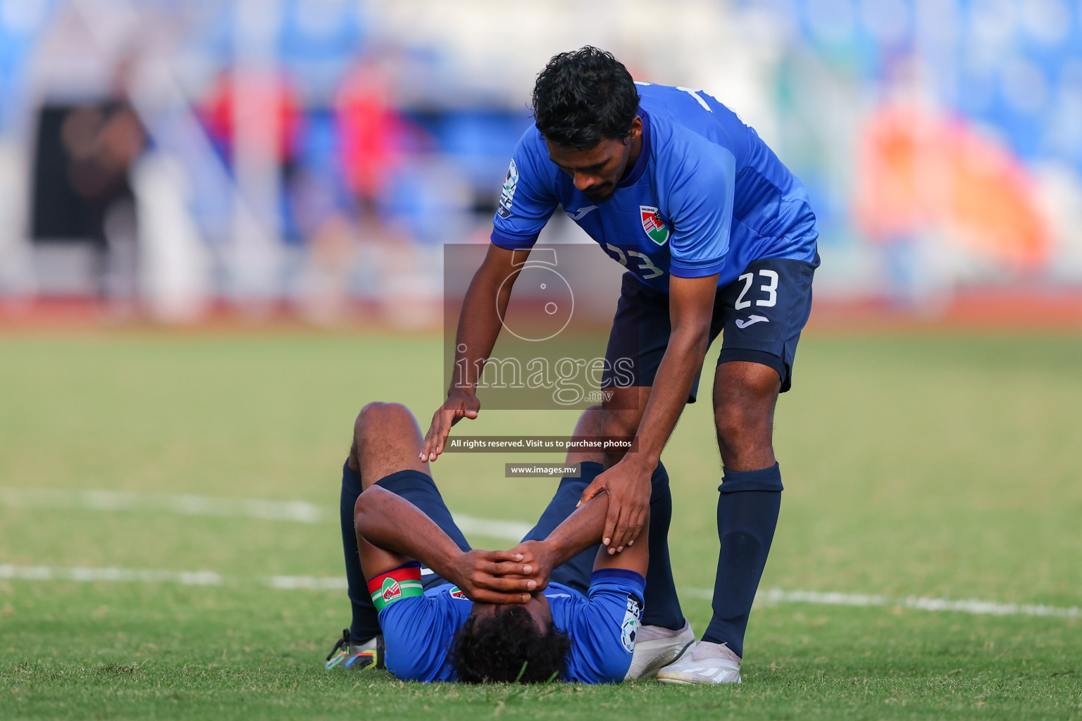 Lebanon vs Maldives in SAFF Championship 2023 held in Sree Kanteerava Stadium, Bengaluru, India, on Tuesday, 28th June 2023. Photos: Nausham Waheed, Hassan Simah / images.mv