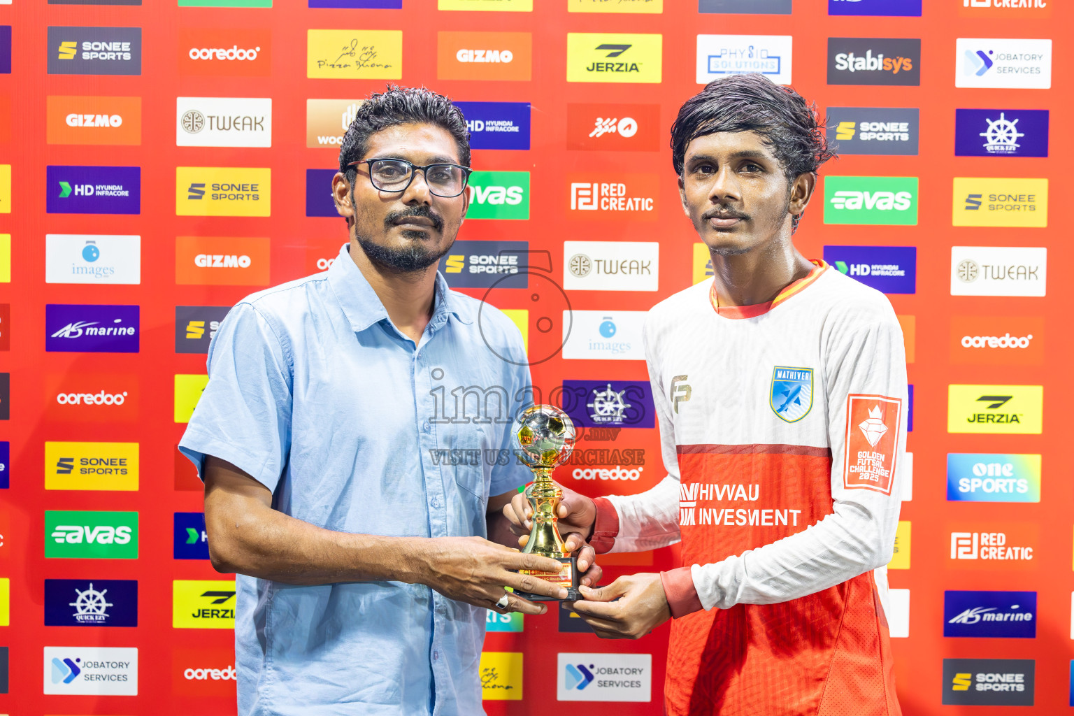 AA Mathiveri vs AA Rasdhoo in Day 15 of Golden Futsal Challenge 2025 was held on Sunday, 19th January 2025, in Hulhumale', Maldives. Photos: Ismail Thoriq / images.mv