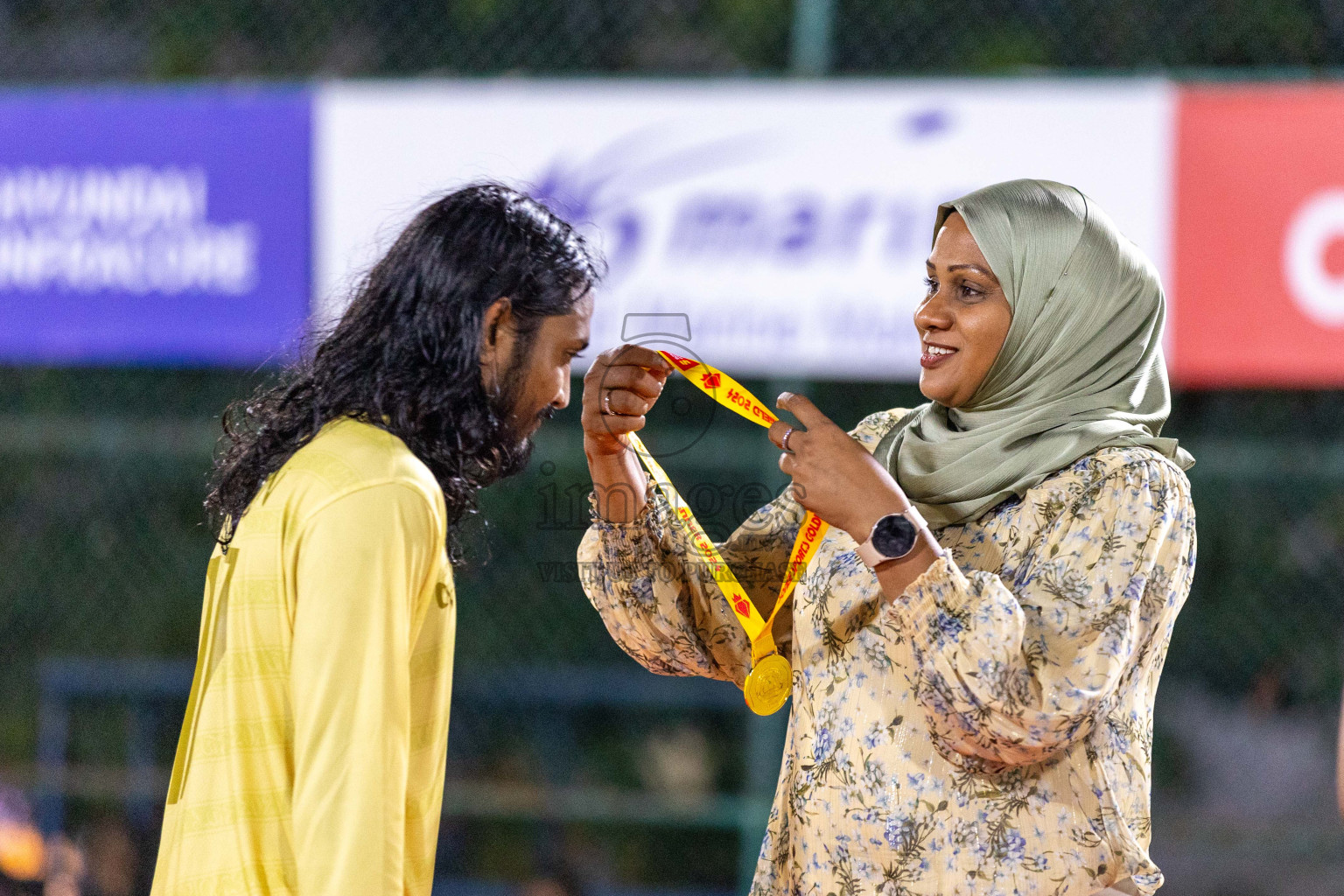 Opening of Golden Futsal Challenge 2024 with Charity Shield Match between L.Gan vs Th. Thimarafushi was held on Sunday, 14th January 2024, in Hulhumale', Maldives Photos: Ismail Thoriq / images.mv