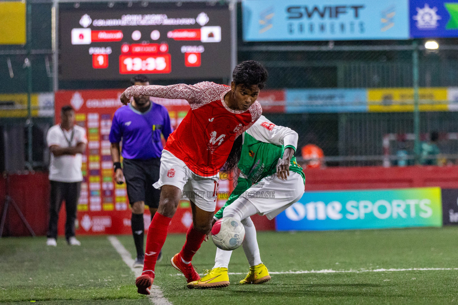 L Maavah vs L Kalaidhoo in Day 3 of Golden Futsal Challenge 2024 was held on Wednesday, 17th January 2024, in Hulhumale', Maldives
Photos: Ismail Thoriq / images.mv