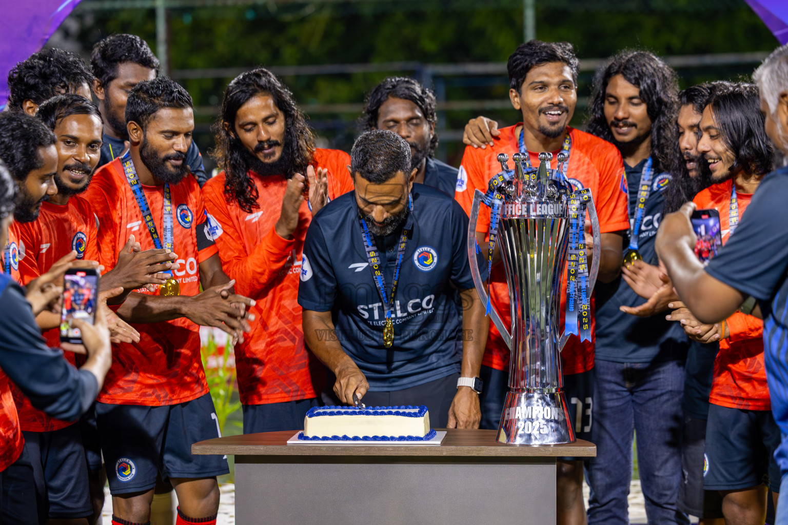 Police Club vs STELCO RC in the Final of Office League 2025 was held on Friday, 9th May 2025 in Hulhumale', Maldives. Photos: Ismail Thoriq / images.mv