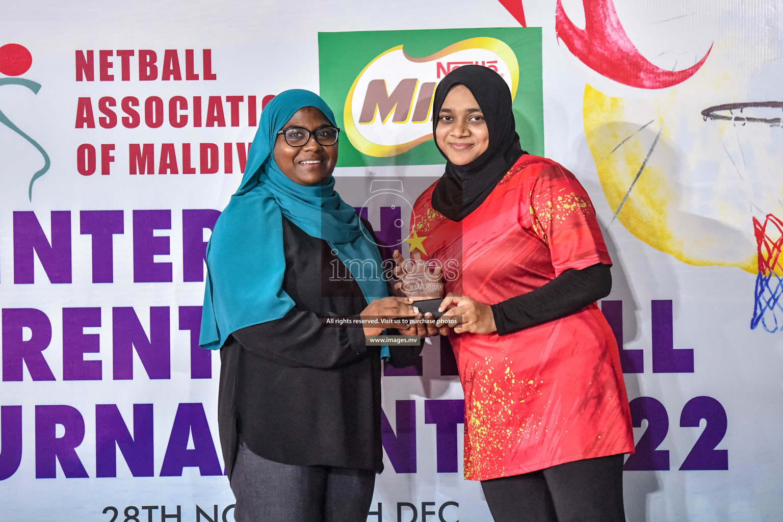 Final of Inter-School Parents Netball Tournament was held in Male', Maldives on 4th December 2022. Photos: Nausham Waheed / images.mv