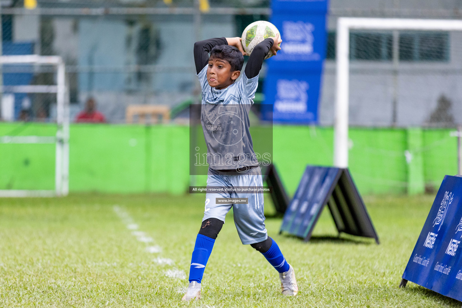 Day 1 of Milo kids football fiesta, held in Henveyru Football Stadium, Male', Maldives on Wednesday, 11th October 2023 Photos: Nausham Waheed/ Images.mv