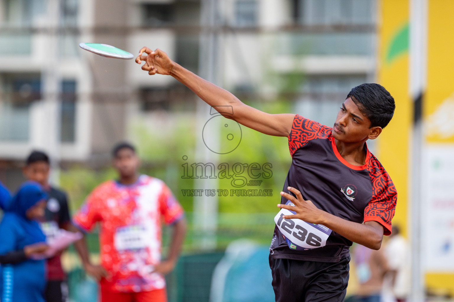 Day 1 of MWSC Interschool Athletics Championships 2024 held in Hulhumale Running Track, Hulhumale, Maldives on Saturday, 9th November 2024. 
Photos by: Ismail Thoriq, Hassan Simah / Images.mv