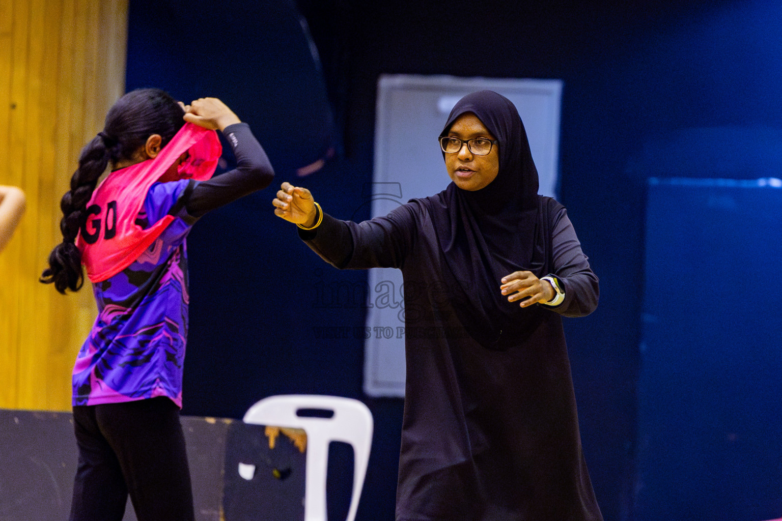 Netgen A vs N Sports Academy A in Day 3 of 3rd Netball Junior Championship, held at Social Center on Tuesday, 21st January 2025 . Photos: Nausham Waheed / images.mv