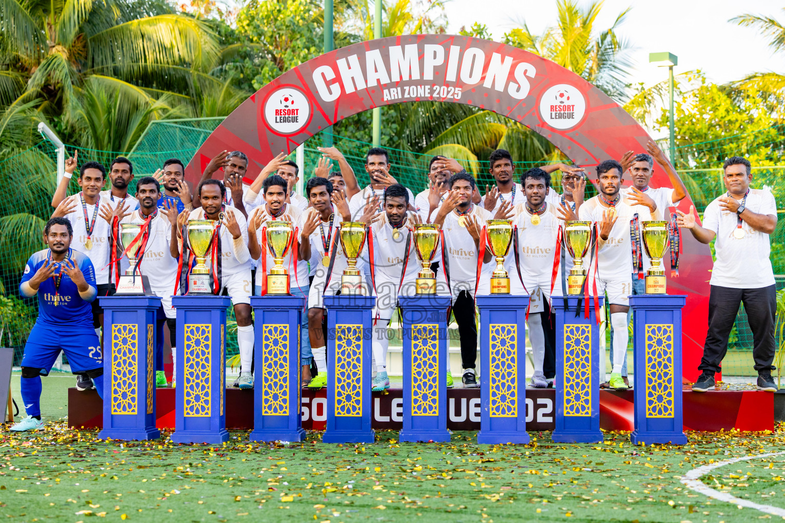 Barcelo vs Conrad in the Final of Resort League 2025 (Ari Zone) was held on Sunday, 28th June 2025 in Conrad Maldives Rangali Island, Alif Dhaalu Atoll, Maldives. Photos: Nausham Waheed / images.mv