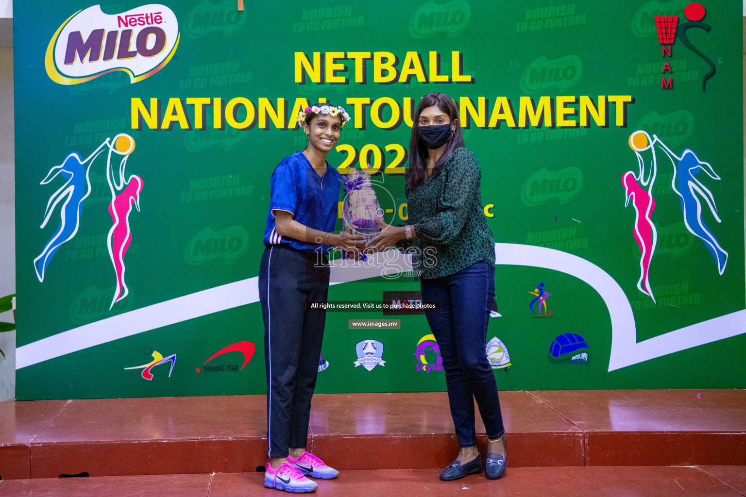 Kulhudhuffushi Youth & R.C vs Club Green Streets in the Finals of Milo National Netball Tournament 2021 (Women's) held on 5th December 2021 in Male', Maldives Photos: Ismail Thoriq / images.mv