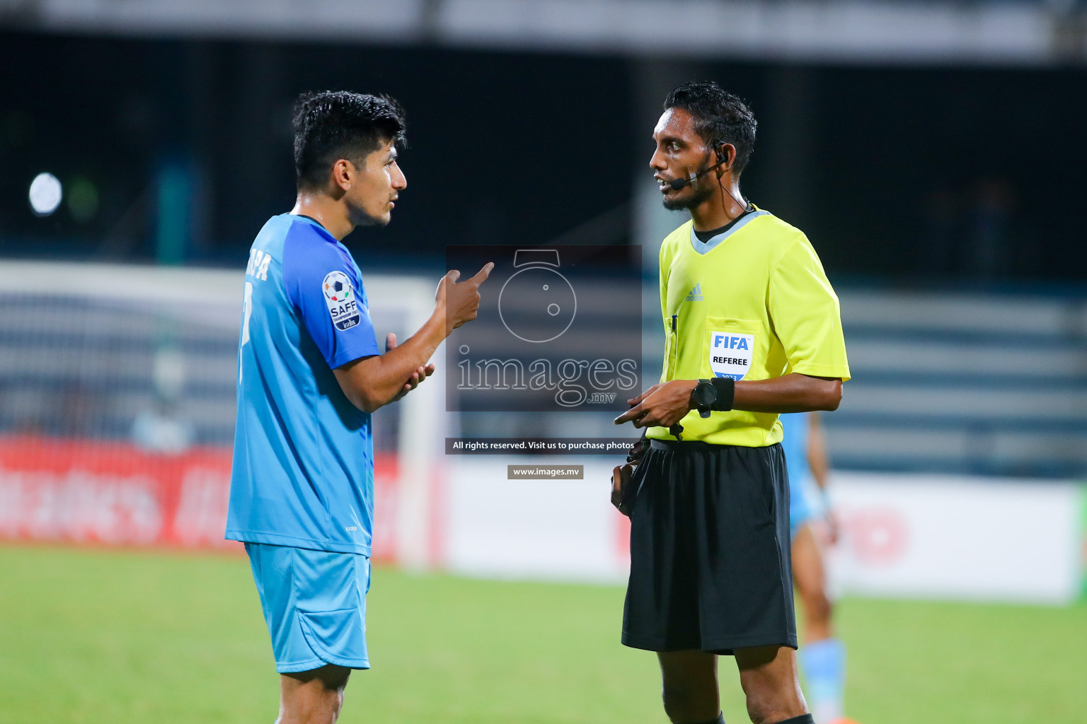 Lebanon vs India in the Semi-final of SAFF Championship 2023 held in Sree Kanteerava Stadium, Bengaluru, India, on Saturday, 1st July 2023. Photos: Nausham Waheed, Hassan Simah / images.mv