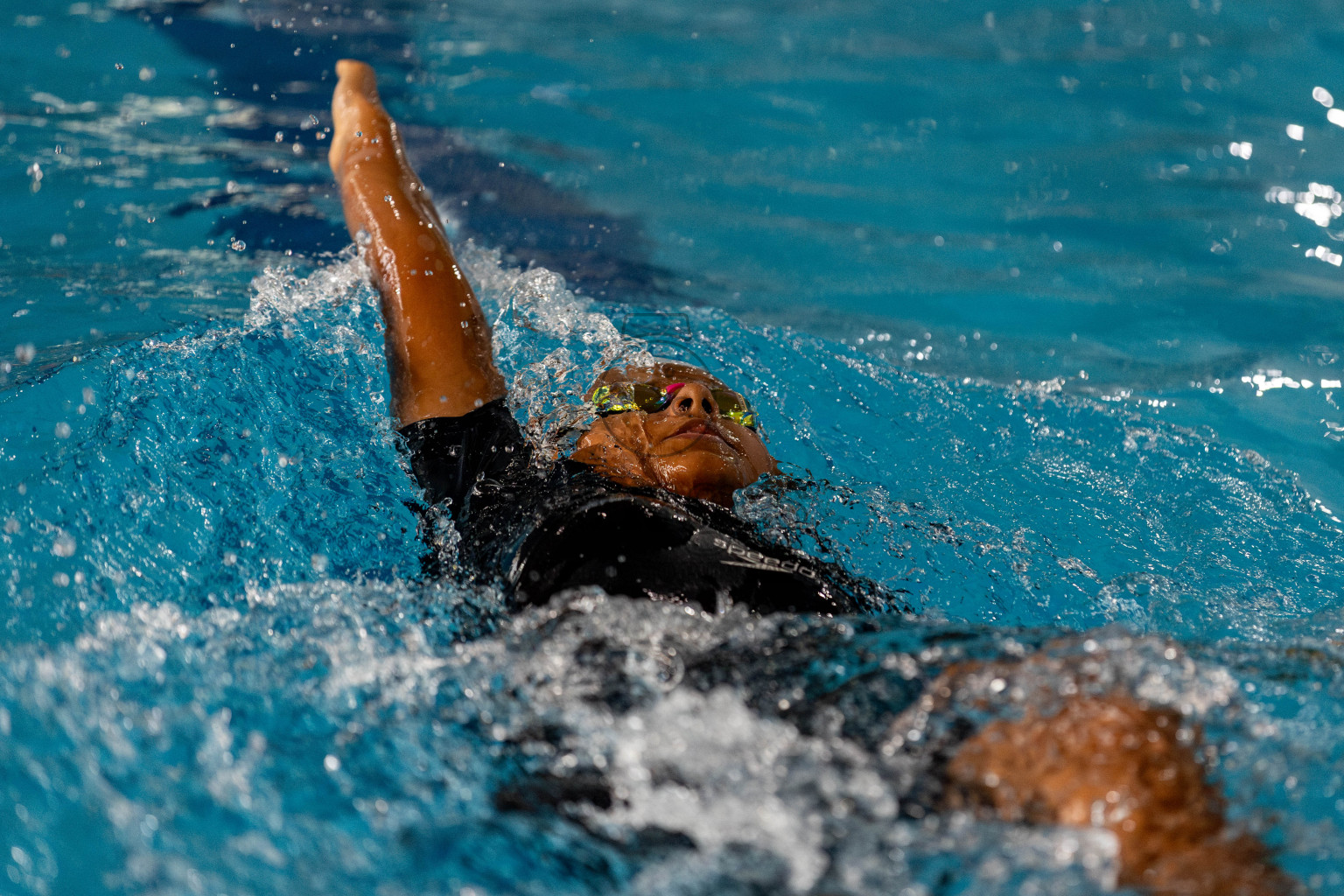 Day 3 of National Swimming Competition 2024 held in Hulhumale', Maldives on Sunday, 15th December 2024. Photos: Hassan Simah / images.mv