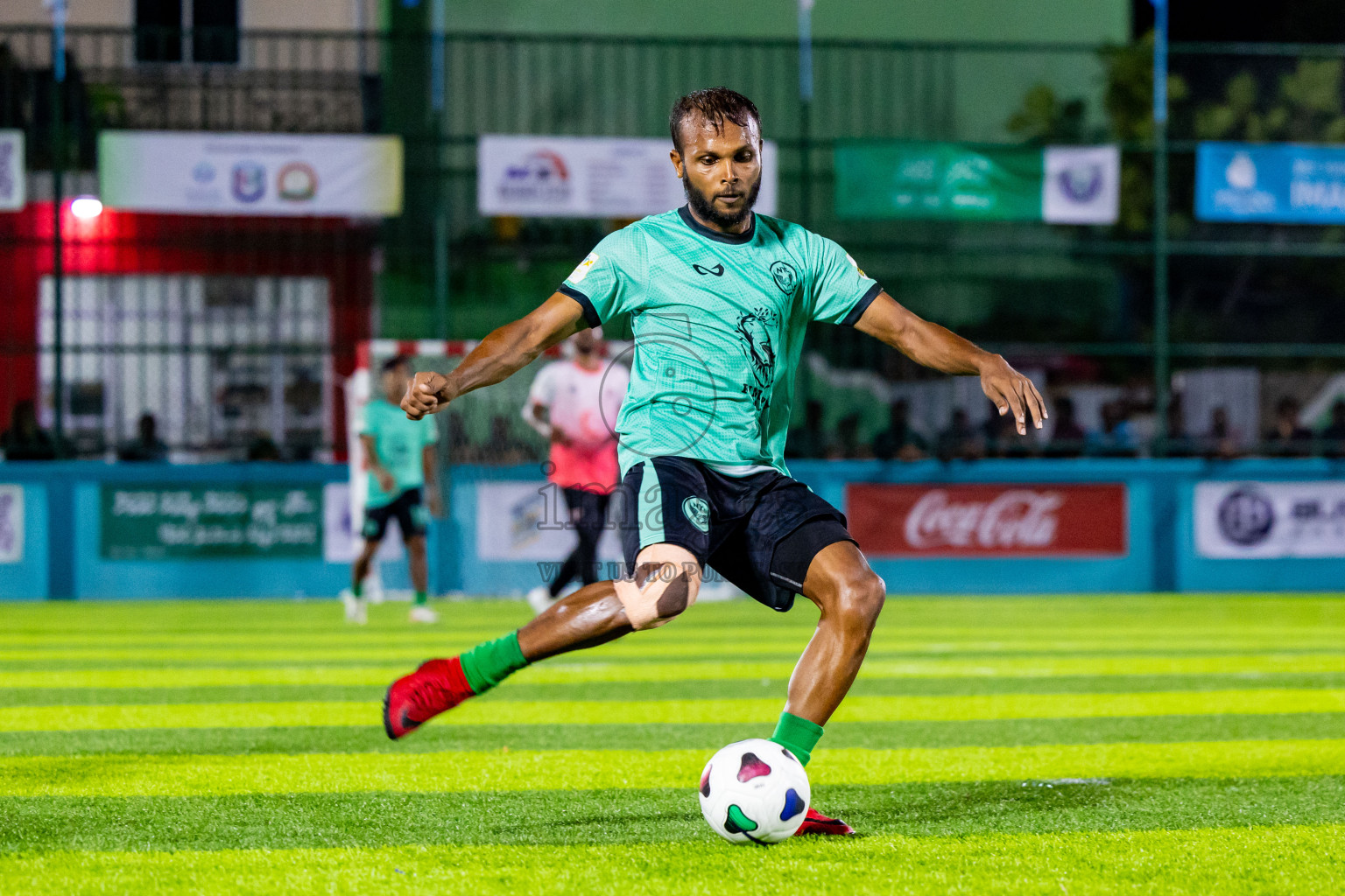 Raiymandhoo FC vs Naalaafushi YC in Day 2 of Laamehi Dhiggaru Ekuveri Futsal Challenge 2024 was held on Saturday, 27th July 2024, at Dhiggaru Futsal Ground, Dhiggaru, Maldives Photos: Nausham Waheed / images.mv