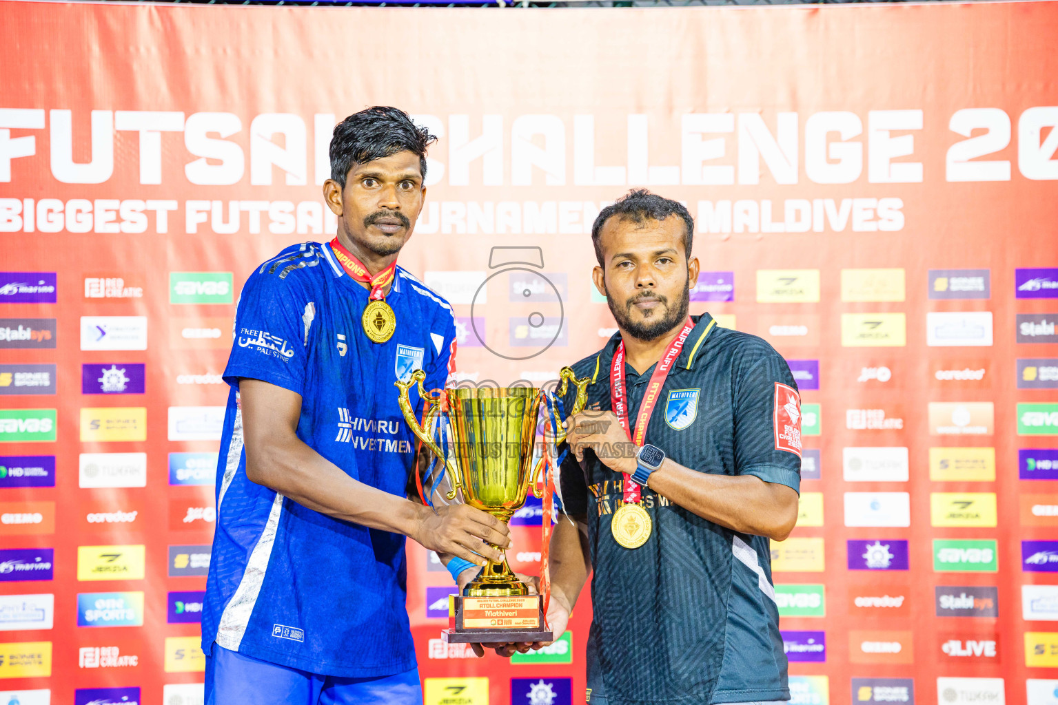 AA. Mathiveri VS AA. Thoddoo in Atoll Round Final on Day 20 of Golden Futsal Challenge 2025 was held on Thursday, 23rd January 2025, in Hulhumale', Maldives. Photos: Abdulla Abeed / images.mv