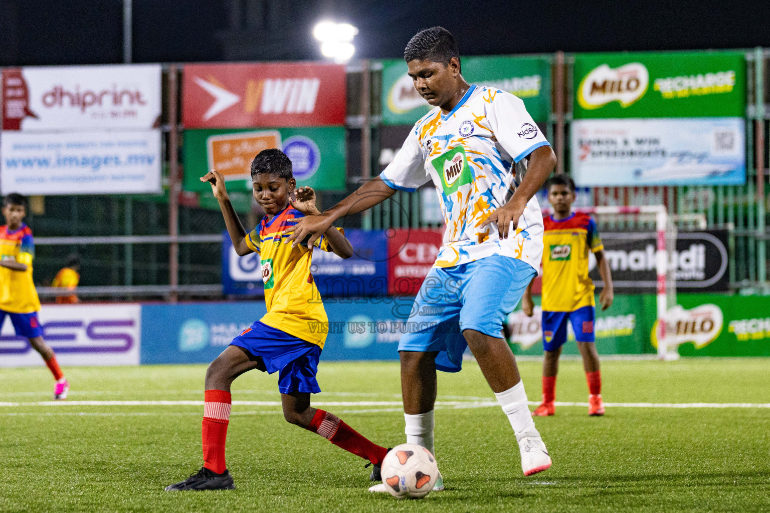 Arena vs Hawks in the Final of Milo Sector League 2025 was held in Rehendhi Futsal Ground, Hulhumale', Maldives on Tuesday, 18th November 2025. Photos: Areef Adam / images.mv