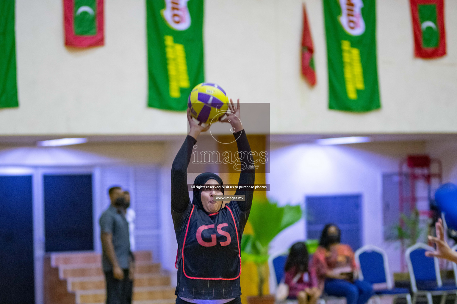 Kulhudhuffushi Youth & R.C vs Club Green Streets in the Finals of Milo National Netball Tournament 2021 (Women's) held on 5th December 2021 in Male', Maldives Photos: Ismail Thoriq / images.mv