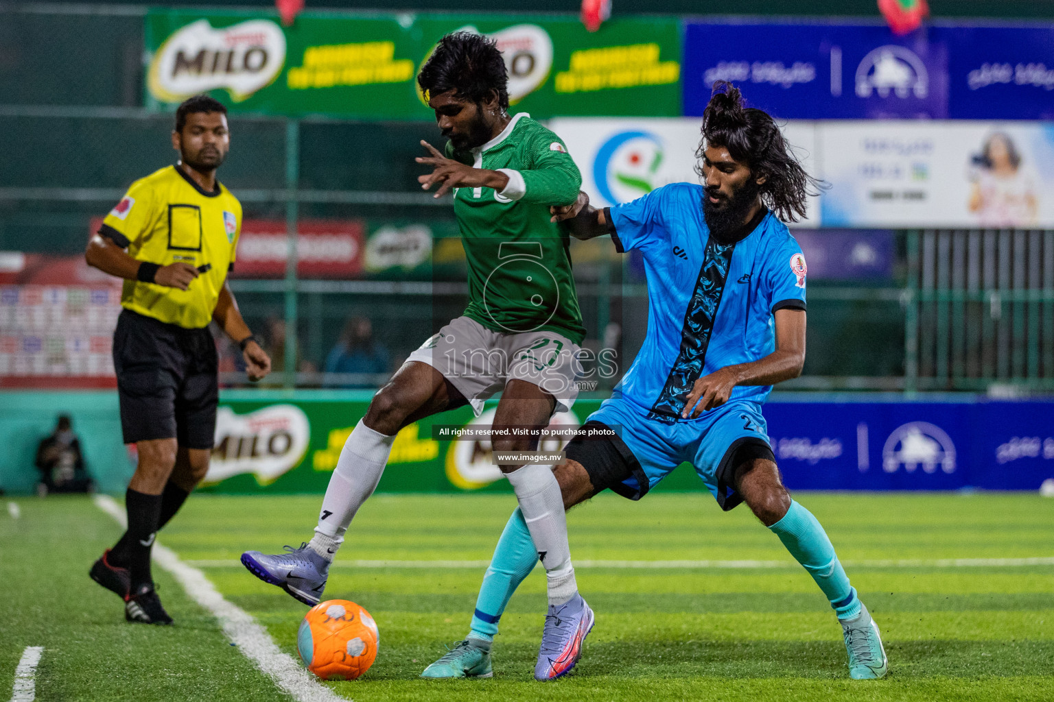 Team FSM vs Club HDC in the Quarter Finals of Club Maldives 2021 held at Hulhumale;, on 12th December 2021 Photos: Ismail Thoriq / images.mv