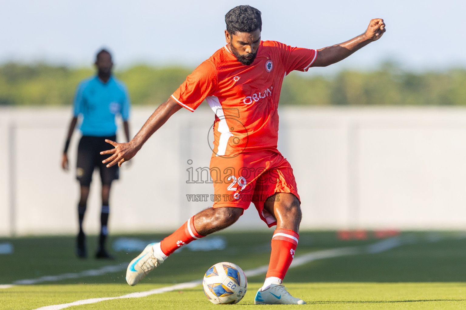 Huss Songun Football Team vs CC Sports Club in Day 2 of Eydhafushi Cup 2025 held in Eydhafushi Football Stadium at B. Eydhafushi, Maldives on Saturday, 6th September 2025. Photos: Mohamed Mahfouz Moosa / images.mv