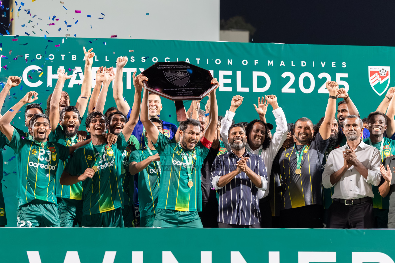 Charity Shield Match between Maziya Sports and Recreation Club and Club Eagles held in National Football Stadium, Male', Maldives Photos: Abdulla Abeedh / Images.mv
