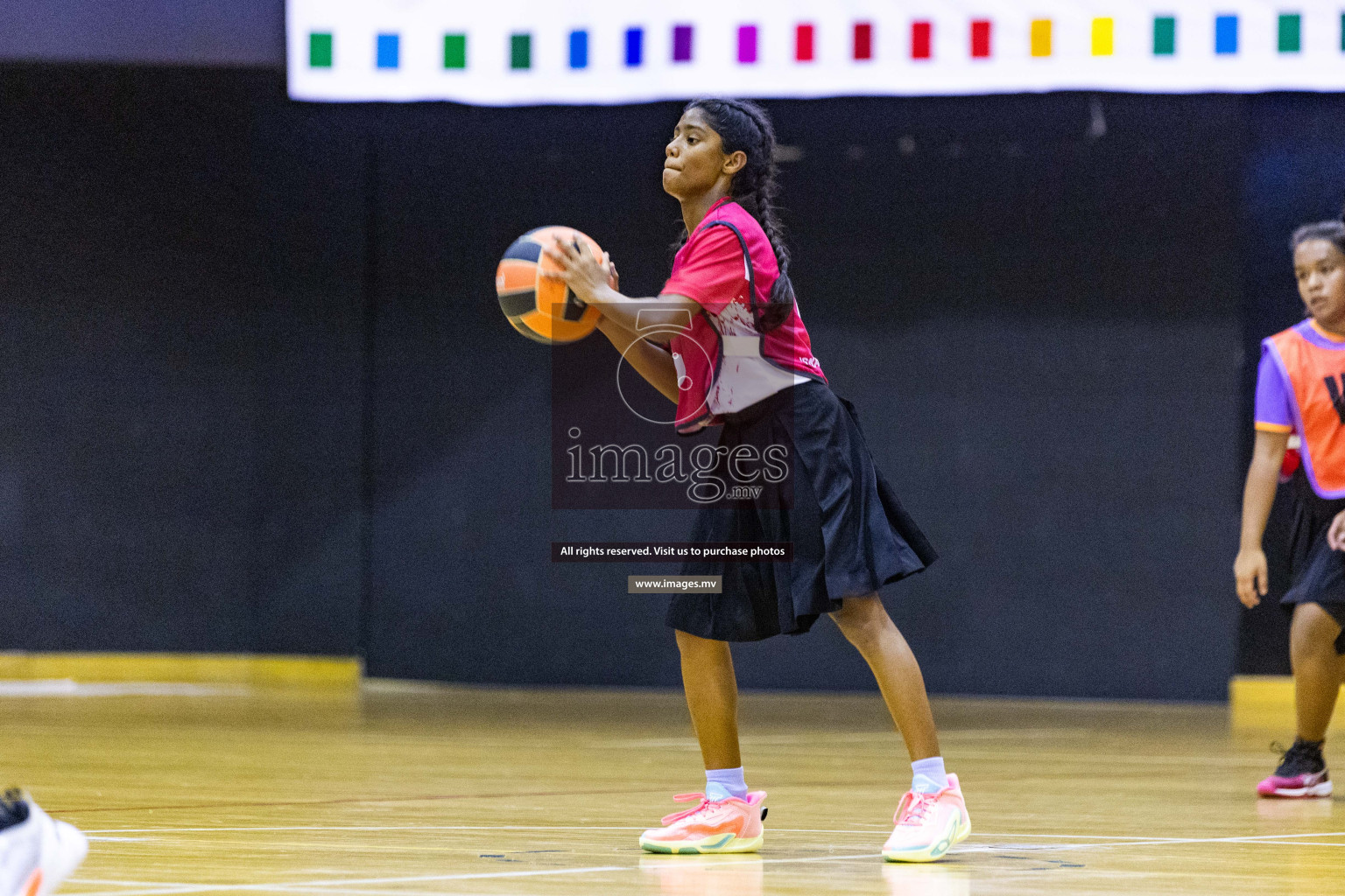 Day 11 of 24th Interschool Netball Tournament 2023 was held in Social Center, Male', Maldives on 6th November 2023. Photos: Nausham Waheed / images.mv