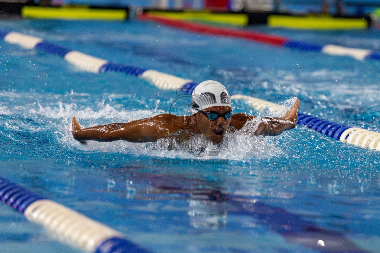 Day 2 of National Swimming Competition 2024 held in Hulhumale', Maldives on Saturday, 14th December 2024. Photos: Hassan Simah / images.mv