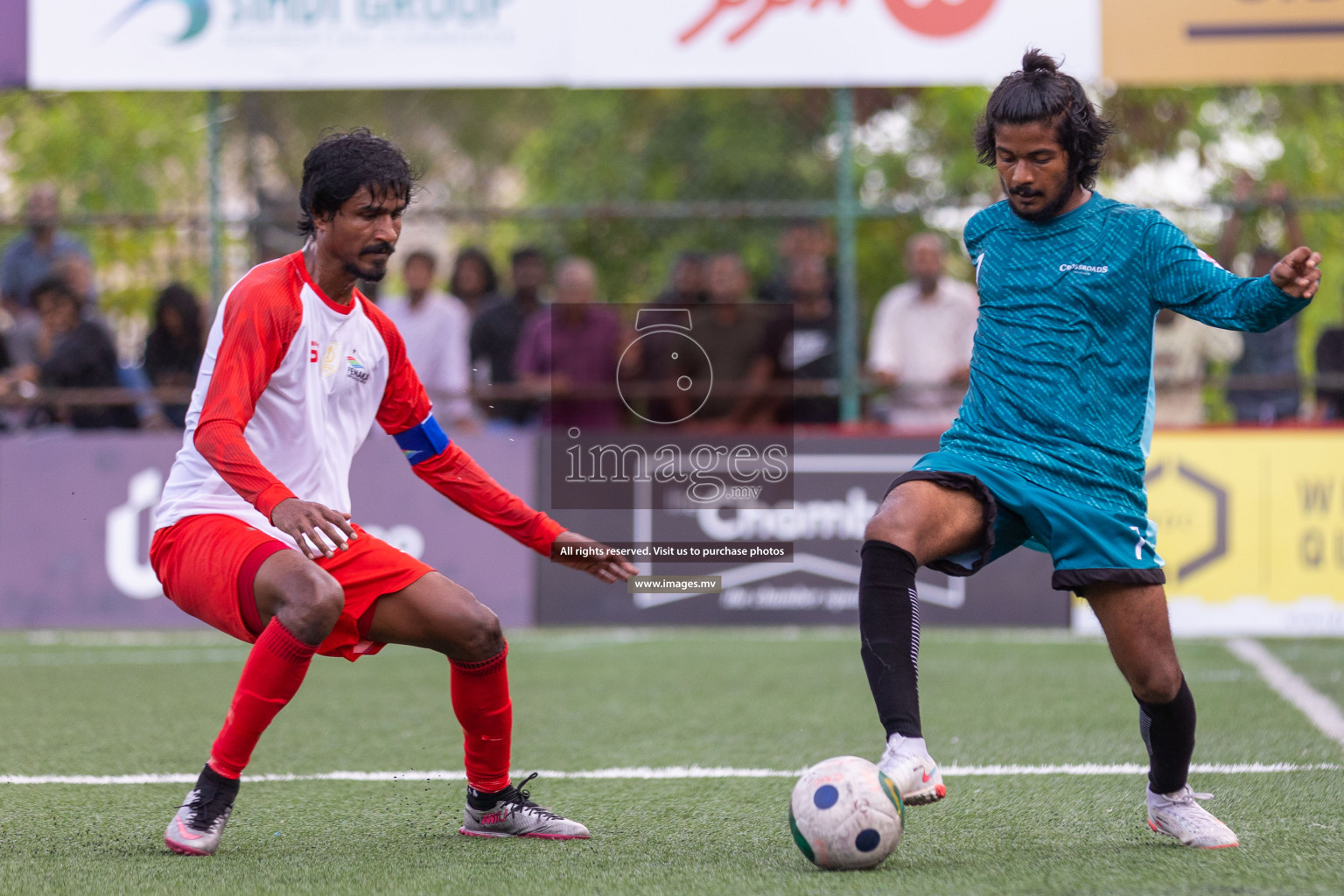 Team Fenaka vs Crossroads Maldives in Club Maldives Cup 2023 held in Hulhumale, Maldives, on Sunday, 30th July 2023
Photos: Ismail Thoriq / images.mv