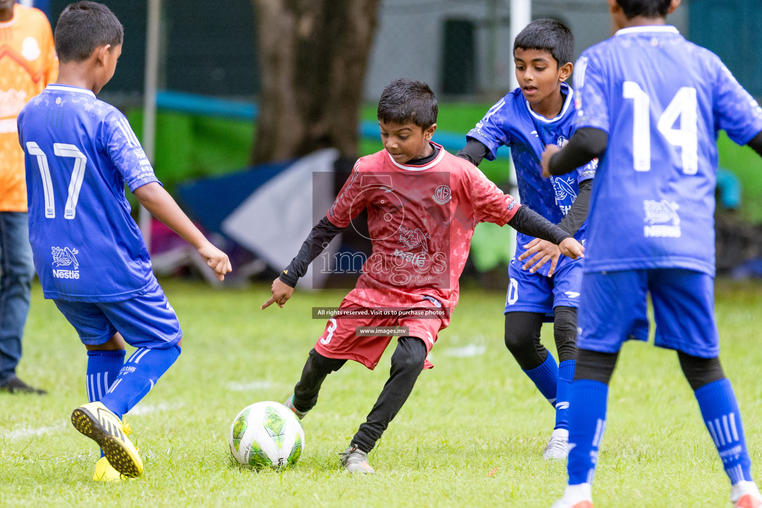 Day 1 of Milo kids football fiesta, held in Henveyru Football Stadium, Male', Maldives on Wednesday, 11th October 2023 Photos: Nausham Waheed/ Images.mv