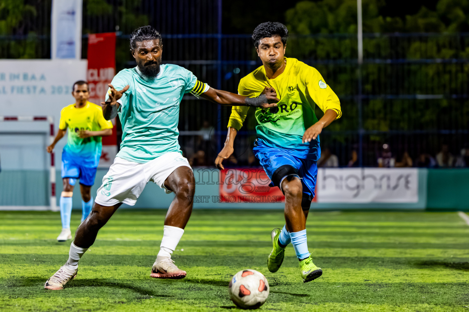 Dhonfan vs Kihaadhoo in Day 6 of Better in Baa Futsal Fiesta 2025 Men's division held in B. Eydhafushi, Maldives on Monday, 10th November 2025. Photos: Nausham Waheed / images.mv