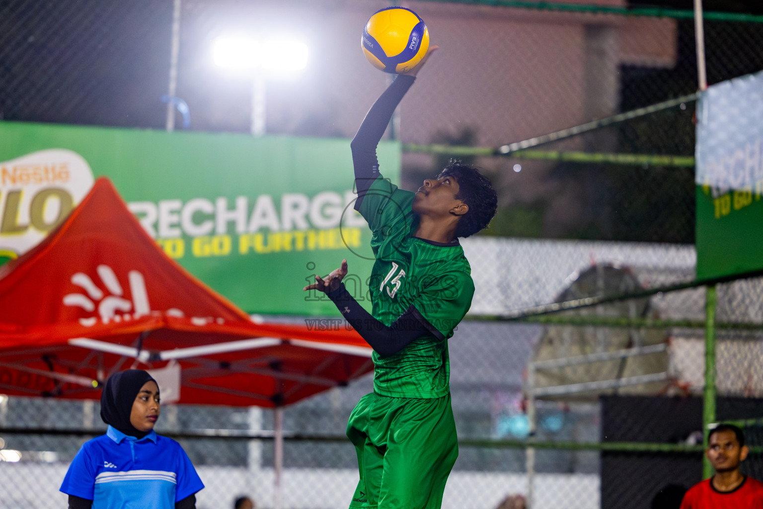Sports Club Vision vs Sports Club Dhirun in the Bronze Match of Milo National Junior Volleyball Championship 2025 Men's Division was held on Saturday, 29th November 2025 at Ekuveni Turf Court Male', Maldives. Photos: Nausham Waheed / images.mv