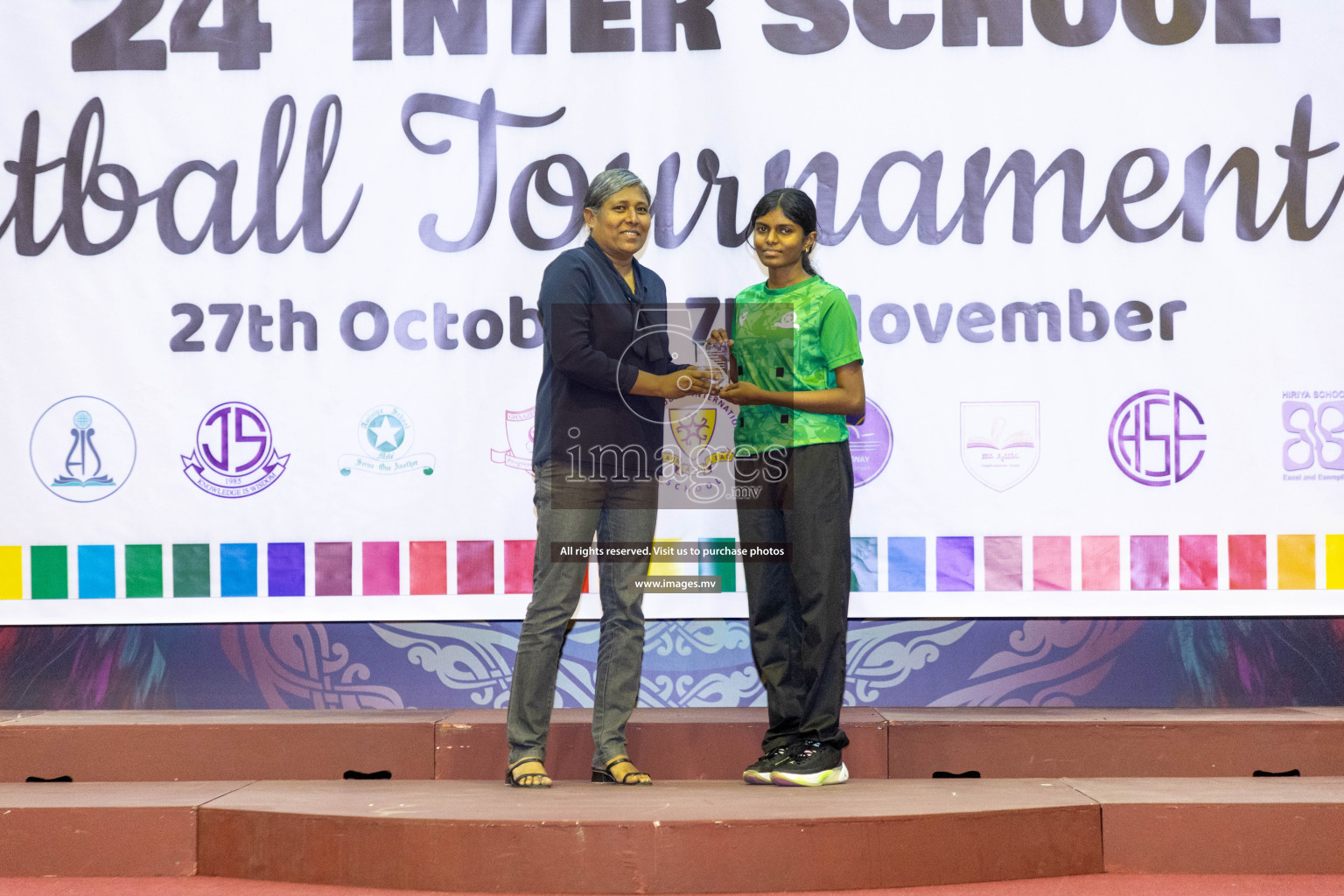 Final of 24th Interschool Netball Tournament 2023 was held in Social Center, Male', Maldives on 7th November 2023. Photos: Nausham Waheed / images.mv