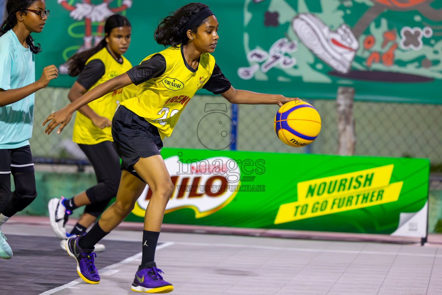 Day 3 of MILO Ramadan 3x3 Challenge 2024 was held in Ekuveni Outdoor Basketball Court at Male', Maldives on Thursday, 14th March 2024.
Photos: Ismail Thoriq / images.mv