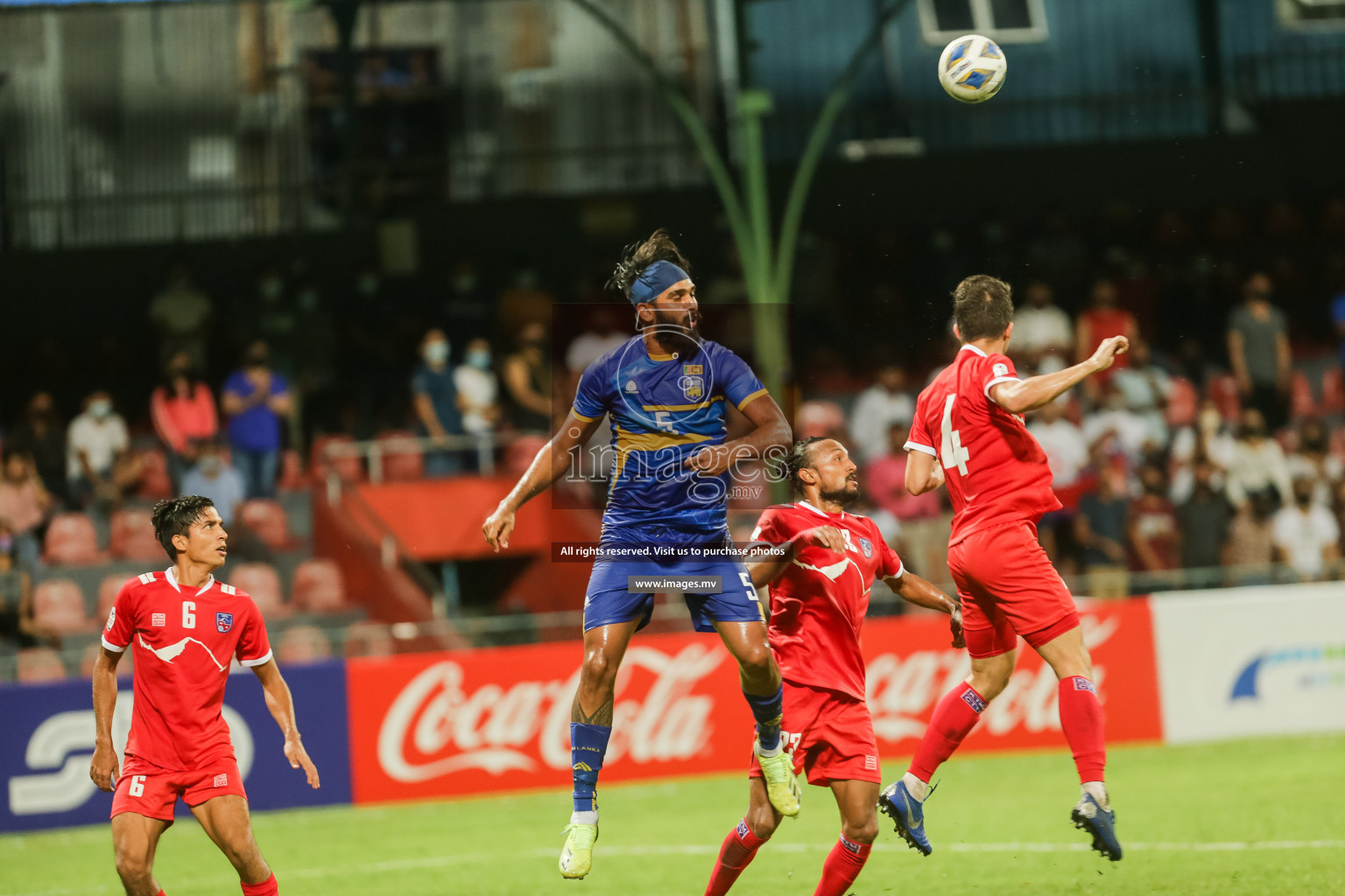 Nepal vs Sri Lanka in SAFF Championship 2021 held on 4th October 2021 in Galolhu National Stadium, Male', Maldives