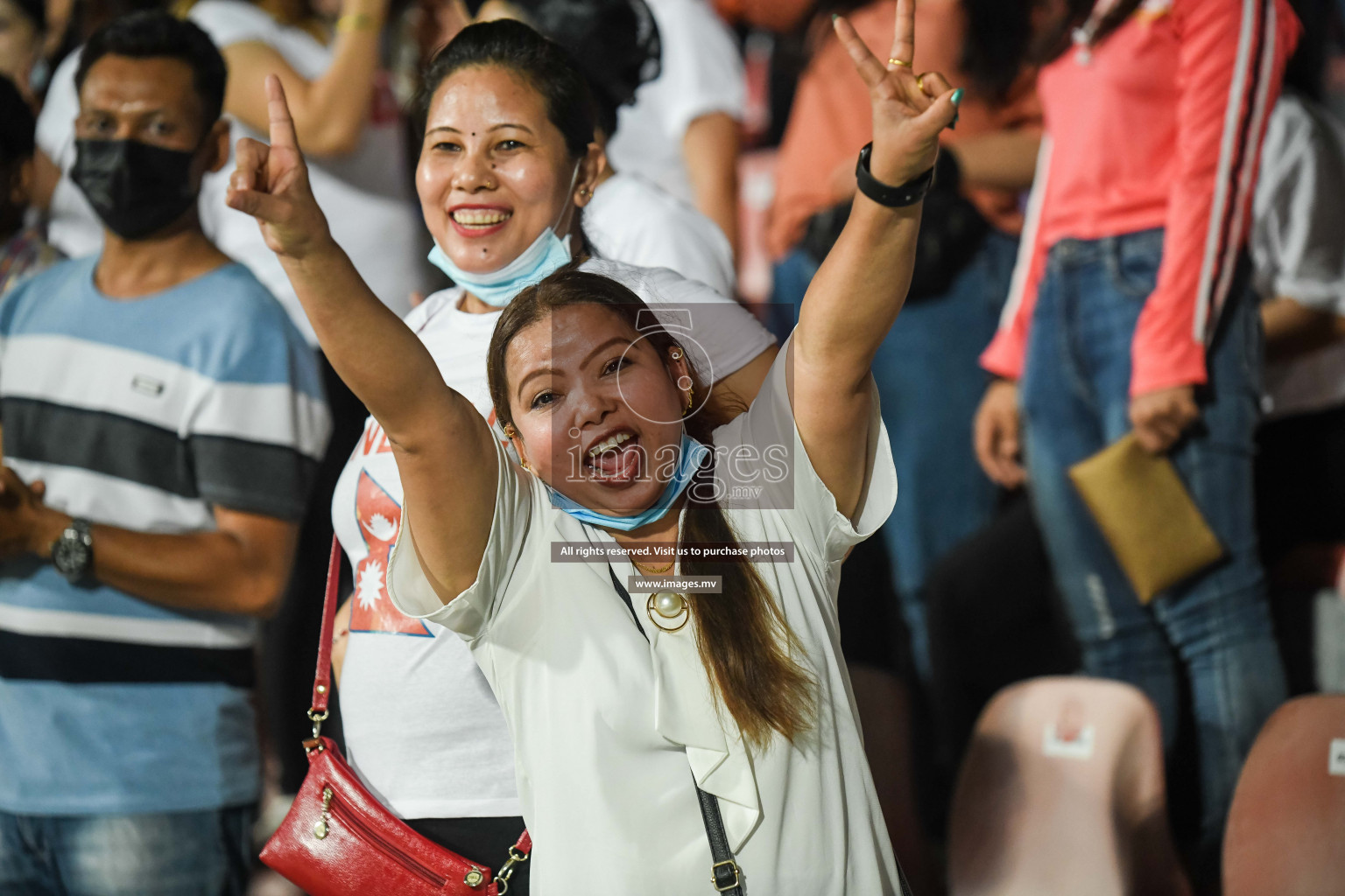 Nepal vs Sri Lanka in SAFF Championship 2021 held on 4th October 2021 in Galolhu National Stadium, Male', Maldives