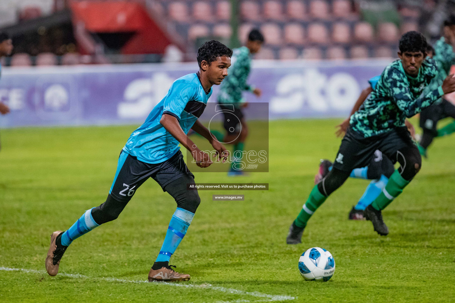 Final of U17 Inter School Football Tournament of Kalaafaanu School vs Rehendhi School held in Male', Maldives on 10 Feb 2022 Photos: Nausham Waheed / images.mv