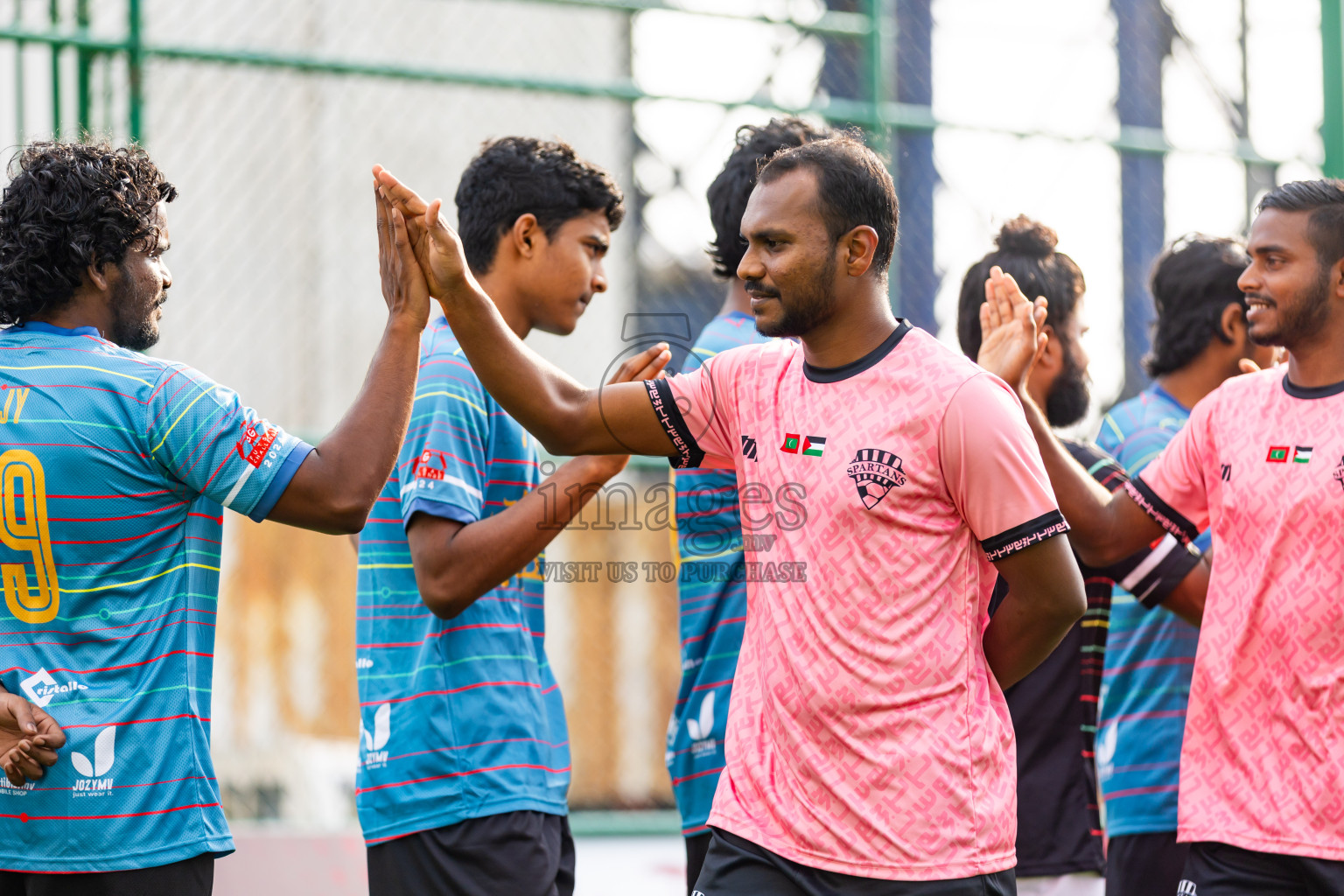 Spartans vs BG New Generation in Day 1 of BG Futsal Challenge 2024 was held on Thursday, 12th March 2024, in Male', Maldives Photos: Nausham Waheed / images.mv