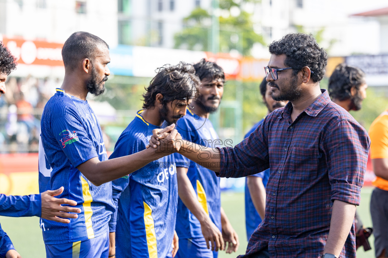 B Eydhafushi vs B Thulhaadhoo in Day 13 of Golden Futsal Challenge 2025 was held on Friday, 17th January 2025, in Hulhumale', Maldives 
Photos: Hassan Simah / images.mv