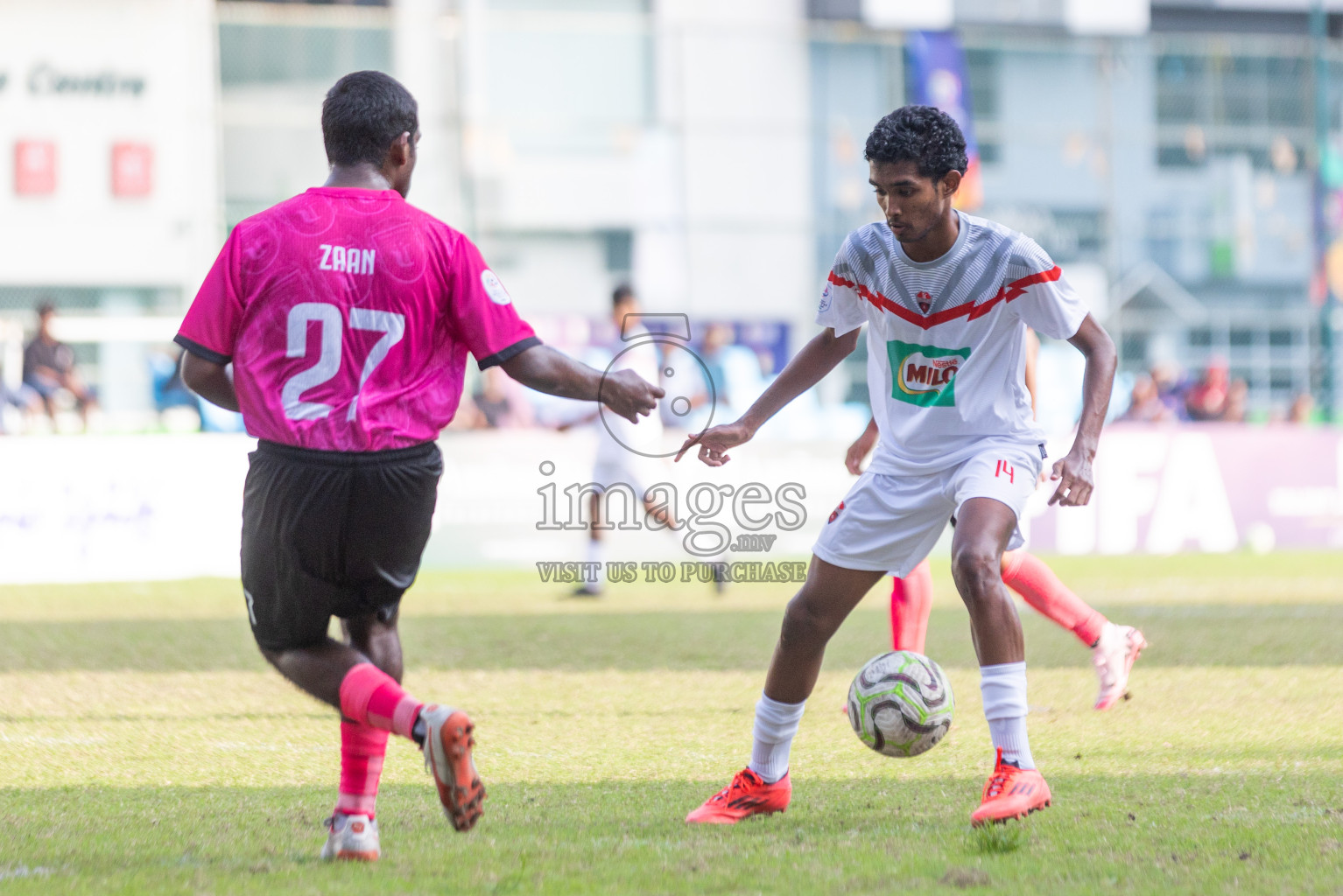 United Victory vs TC Sports Club in Day 7 of Dhivehi Youth League 2024 held at Henveiru Stadium on Sunday, 1st December 2024. Photos: Shuu Abdul Sattar, / Images.mv