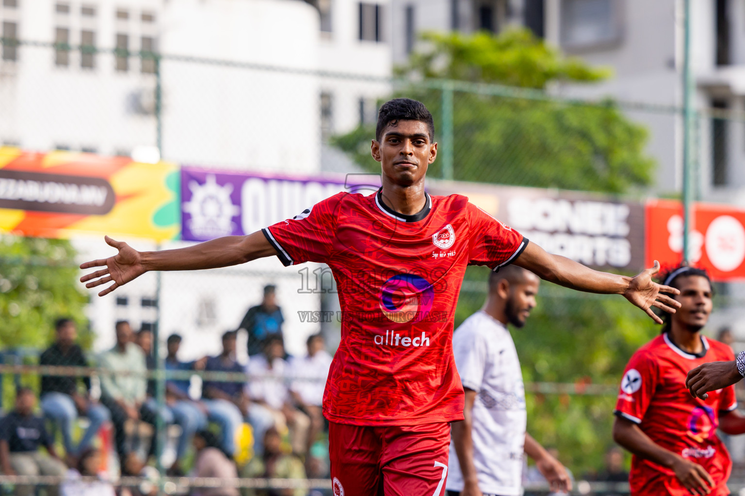 GDh Madaveli vs GDh Faresmaathodaa in Day 12 of Golden Futsal Challenge 2025 was held on Thursday, 16th January 2025, in Hulhumale', Maldives Photos: Nausham Waheed  / images.mv