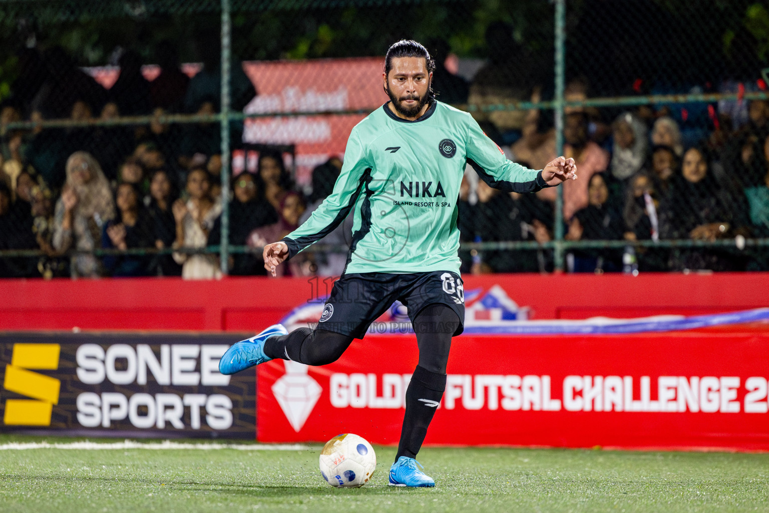 AA Rasdhoo vs AA Bodufolhudhoo in Day 11 of Golden Futsal Challenge 2025 was held on Wednesday, 15th January 2025, in Hulhumale', Maldives Photos: Nausham Waheed / images.mv