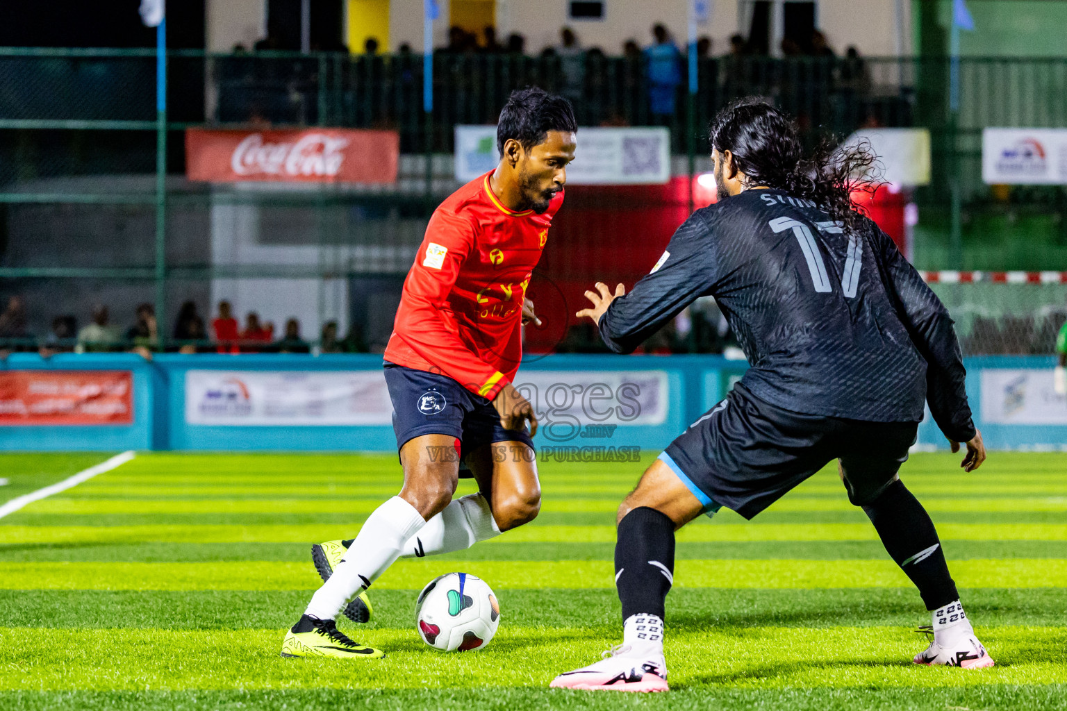 Dee Cee Jay vs Kovigoani in Semi Final of Laamehi Dhiggaru Ekuveri Futsal Challenge 2024 was held on Monday, 29th July 2024, at Dhiggaru Futsal Ground, Dhiggaru, Maldives Photos: Nausham Waheed / images.mv