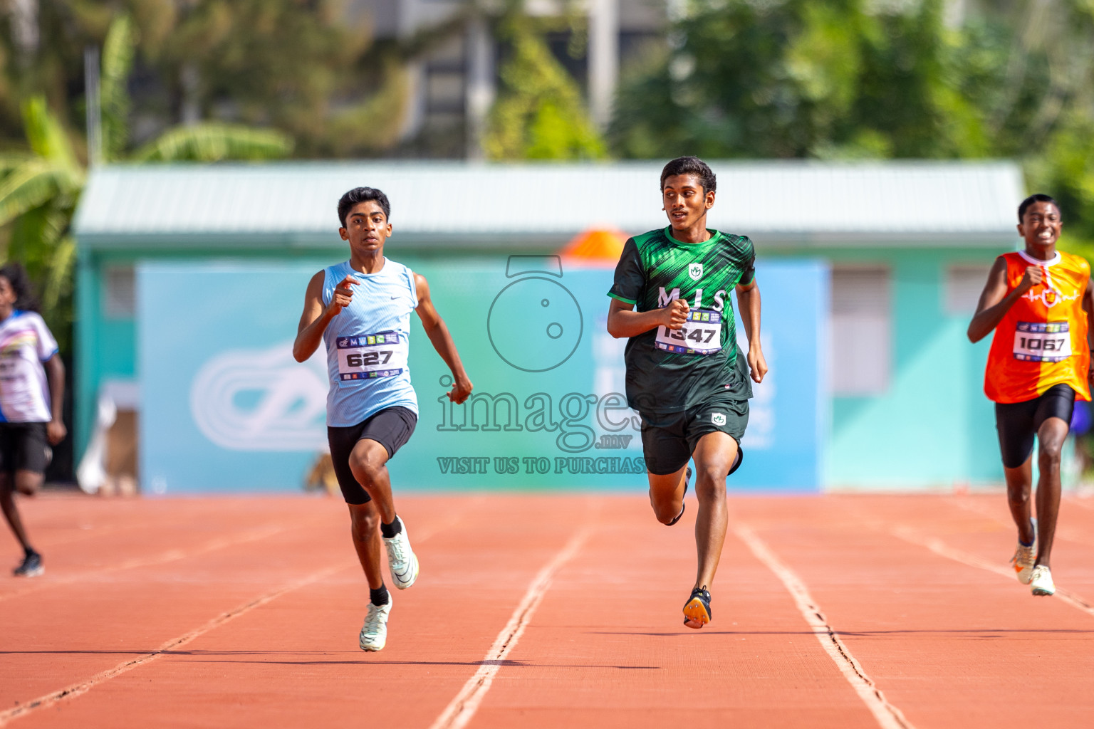 Day 4 of MWSC Interschool Athletics Championships 2024 held in Hulhumale Running Track, Hulhumale, Maldives on Tuesday, 12th November 2024. Photos by: Raaif Yoosuf / Images.mv