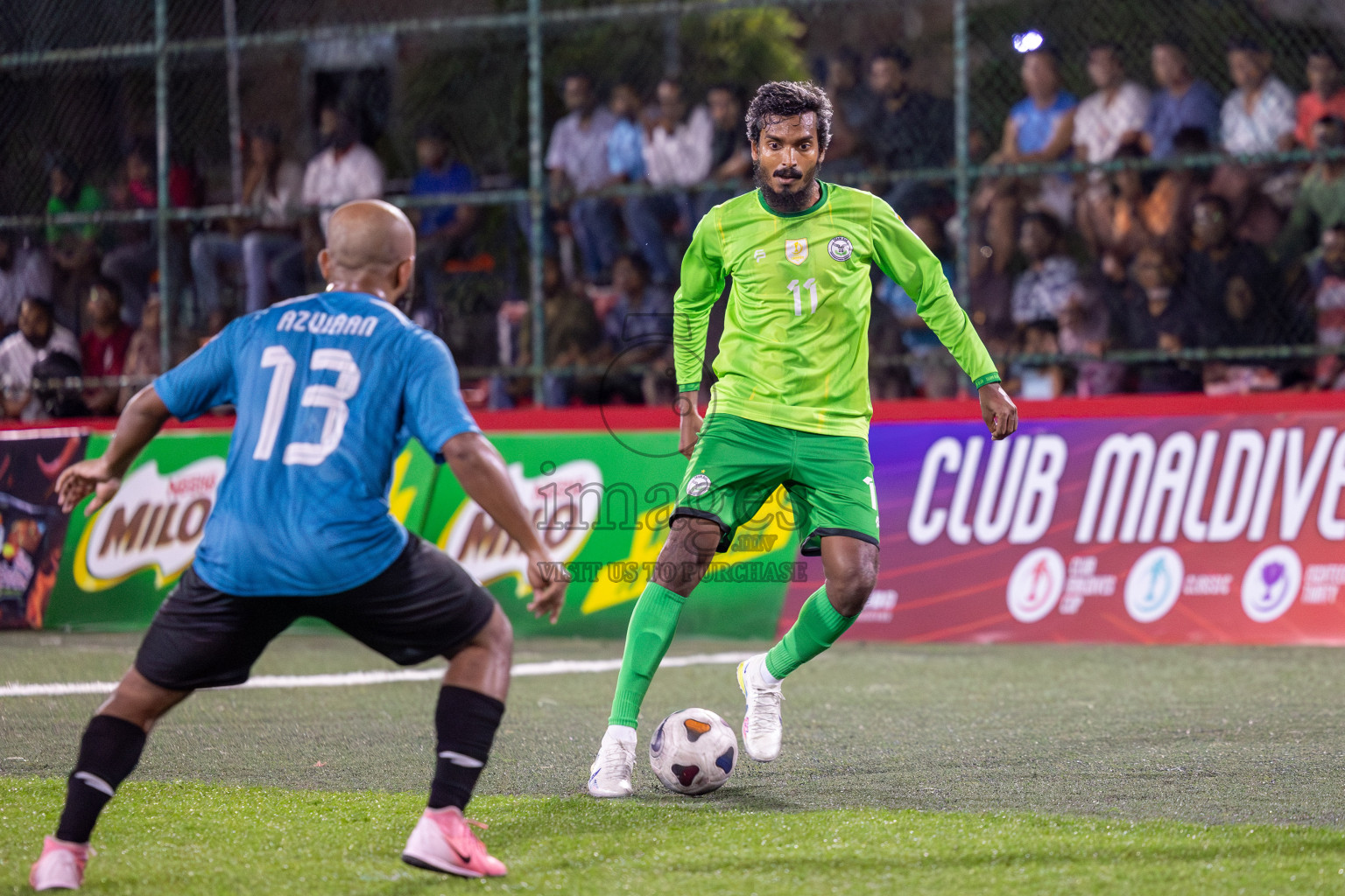 Team DJA VS Trade Club in Club Maldives Classic 2024 held in Rehendi Futsal Ground, Hulhumale', Maldives on Saturday, 14th September 2024. 
Photos: Hassan Simah / images.mv