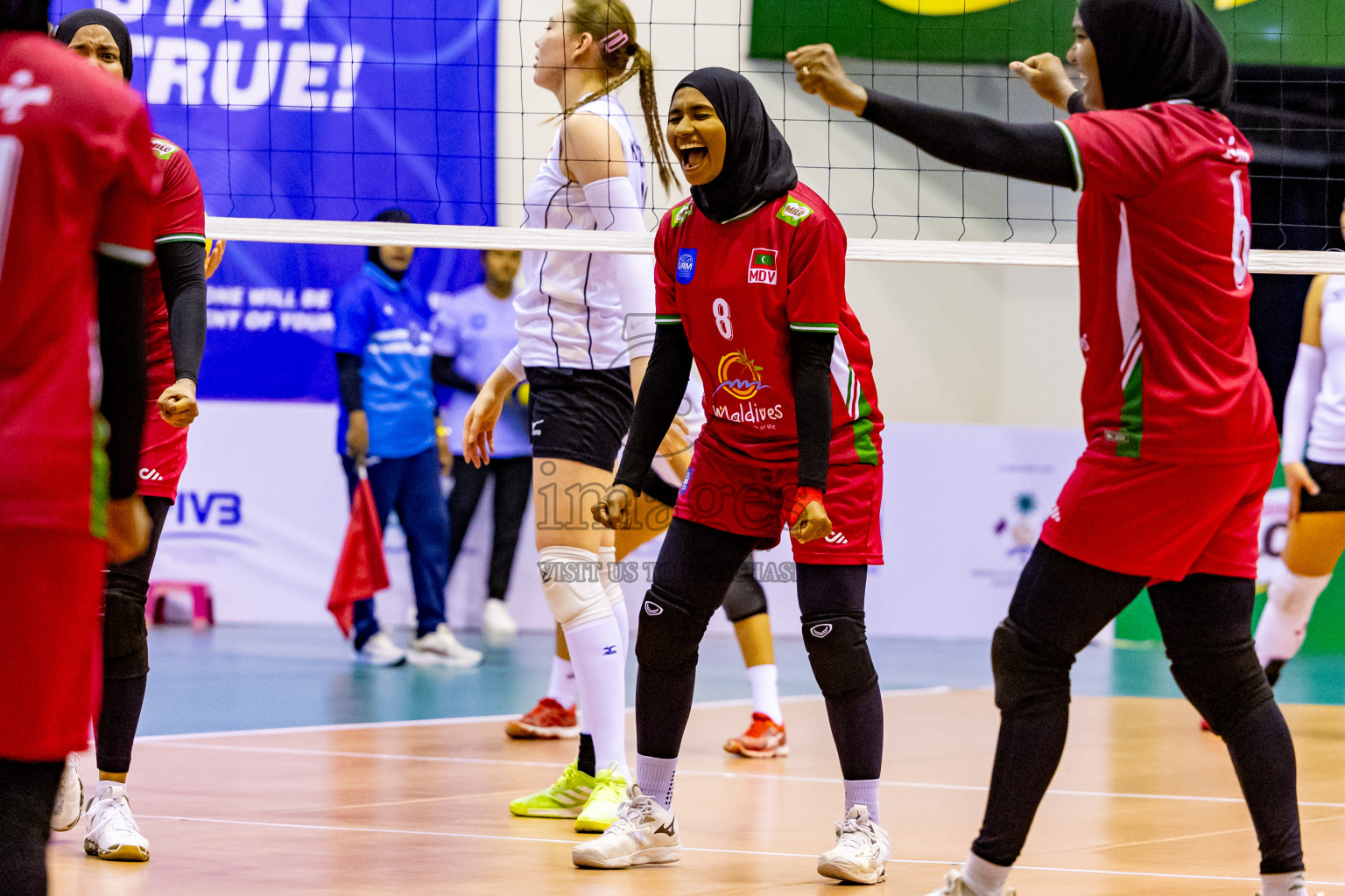 Final of CAVA Woman's Volleyball Challenge Cup 2024 was held in Social Center, Male', Maldives on Wednesday, 11th September 2024. Photos: Nausham Waheed / images.mv