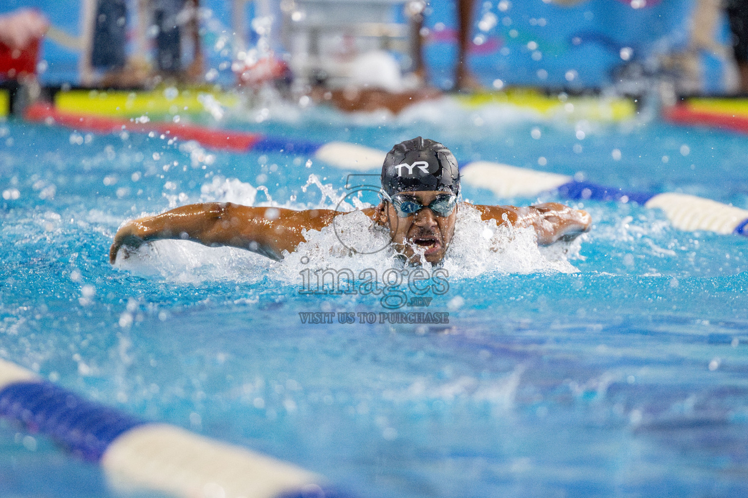 Day 4 of National Swimming Competition 2024 held in Hulhumale', Maldives on Monday, 16th December 2024. 
Photos: Hassan Simah / images.mv