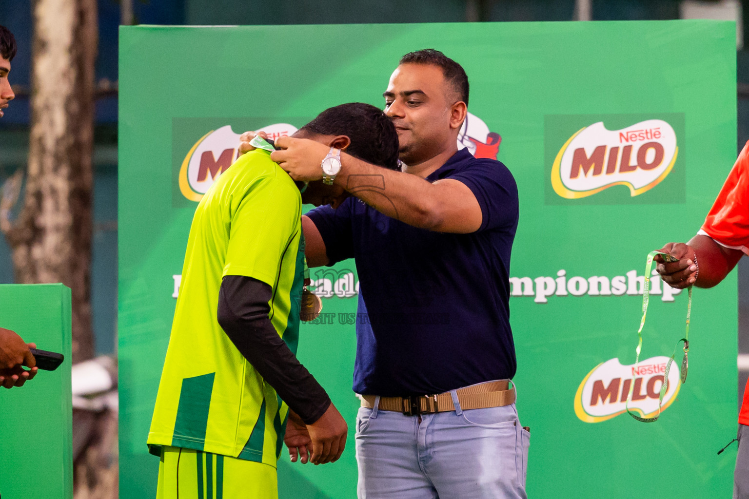 Day 5 of MILO Academy Championship 2025 (U14) was held on Monday, 3rd November 2025 at Henveiru Football Grounds, Male', Maldives . Photos: Nausham Waheed / images.mv