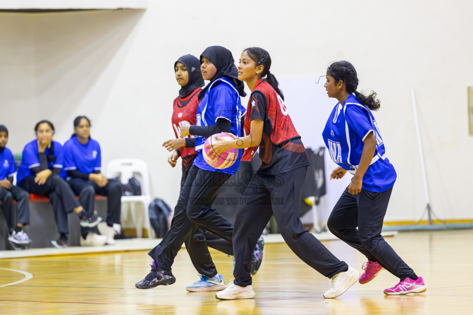 Day 5 of 26th Inter-School Netball Tournament 2025 was held in Social Center Indoor Hall on Wednesday, 22nd October 2025. Photos: Ismail Thoriq / images.mv