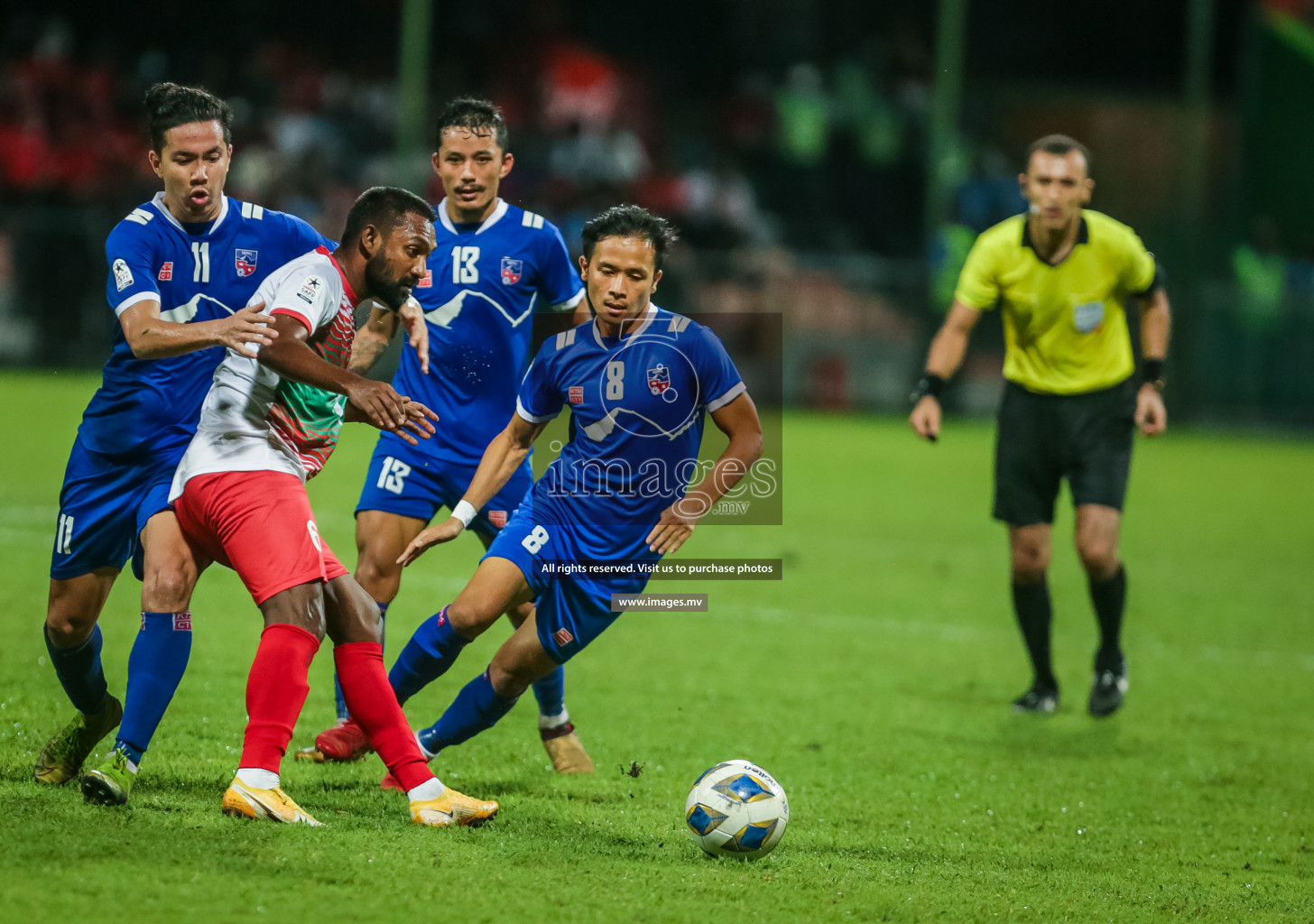 Maldives vs Nepal in SAFF Championship 2021 held on 1st October 2021 in Galolhu National Stadium, Male', Maldives