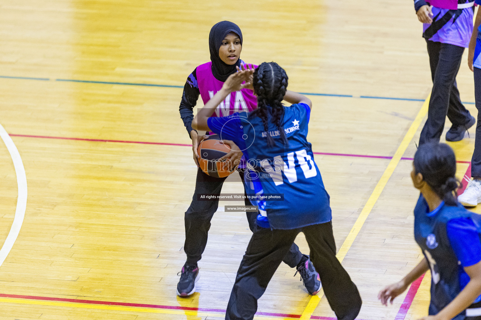 Day3 of 24th Interschool Netball Tournament 2023 was held in Social Center, Male', Maldives on 29th October 2023. Photos: Nausham Waheed, Mohamed Mahfooz Moosa / images.mv