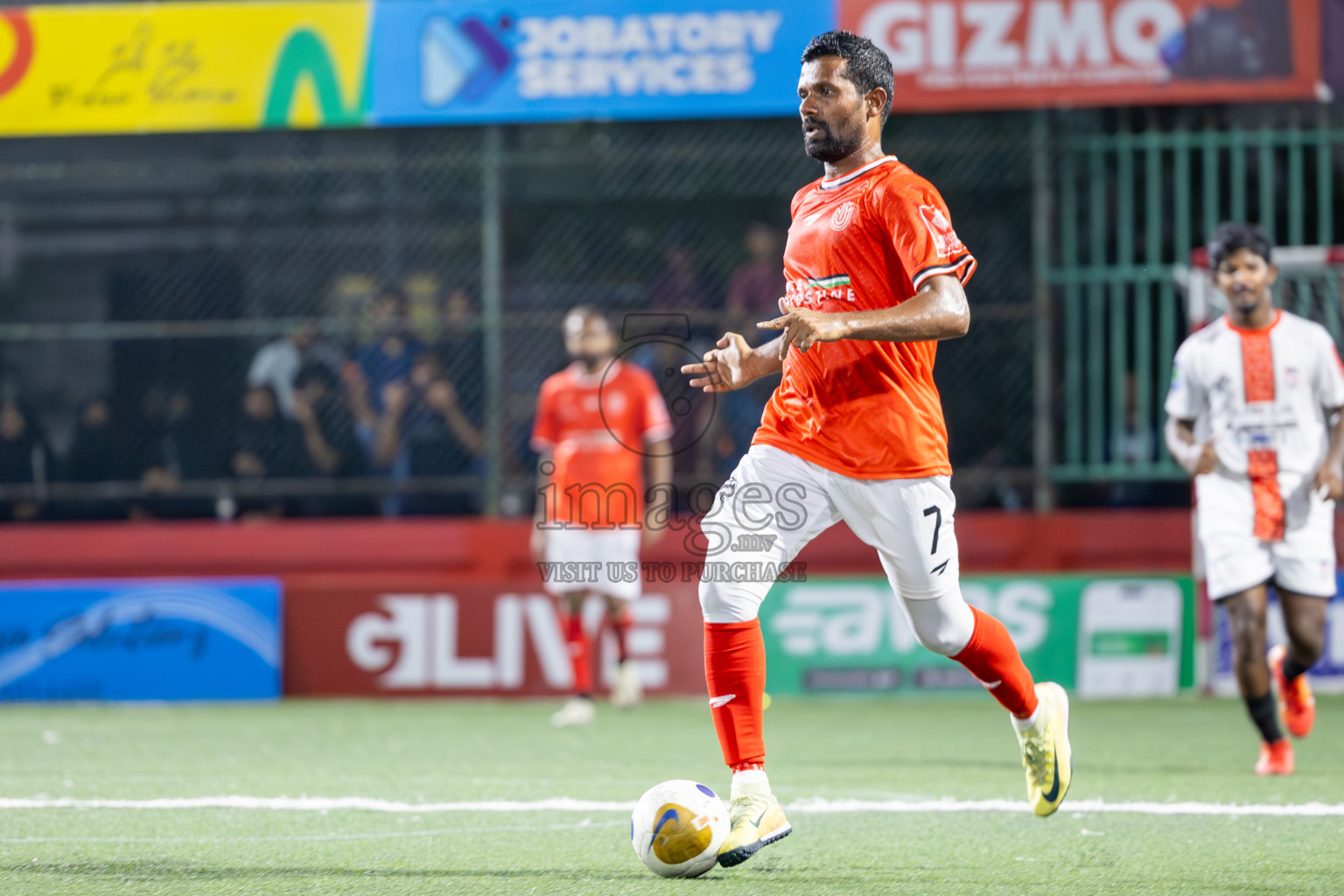HDh Nolhivaran vs HDh Nellaidhoo in Day 5 of Golden Futsal Challenge 2025 on Thursday, 9th January 2025, in Hulhumale', Maldives
Photos: Ismail Thoriq / images.mv