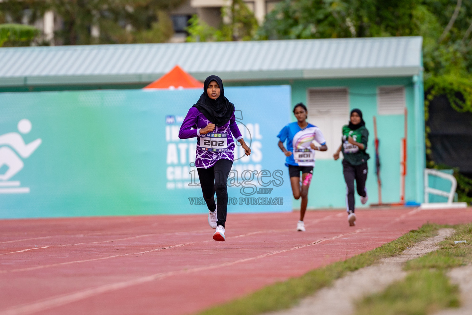 Day 2 of MWSC Interschool Athletics Championships 2024 held in Hulhumale Running Track, Hulhumale, Maldives on Sunday, 10th November 2024. 
Photos by: Hassan Simah / Images.mv