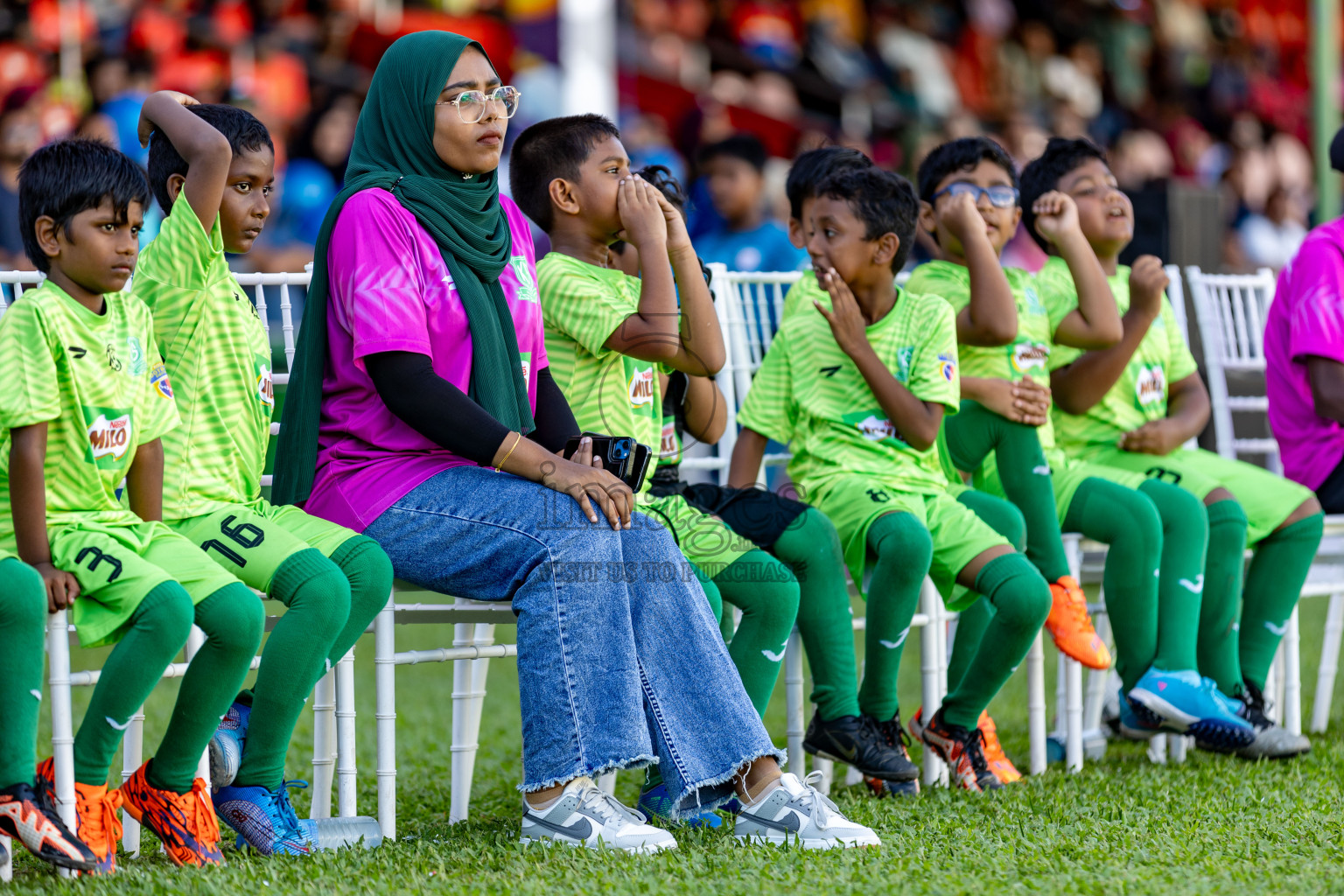 Day 2 of MILO Kids Football Fiesta was held at National Stadium in Male', Maldives on Saturday, 24th February 2024.