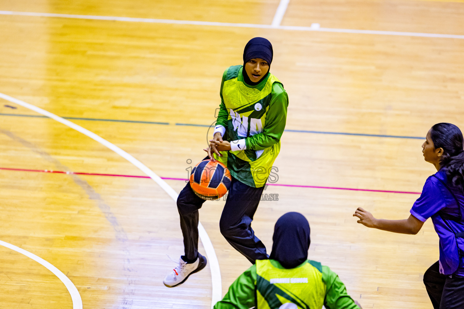 Day 7 of 25th Inter-School Netball Tournament was held in Social Center at Male', Maldives on Saturday, 17th August 2024. Photos: Nausham Waheed / images.mv