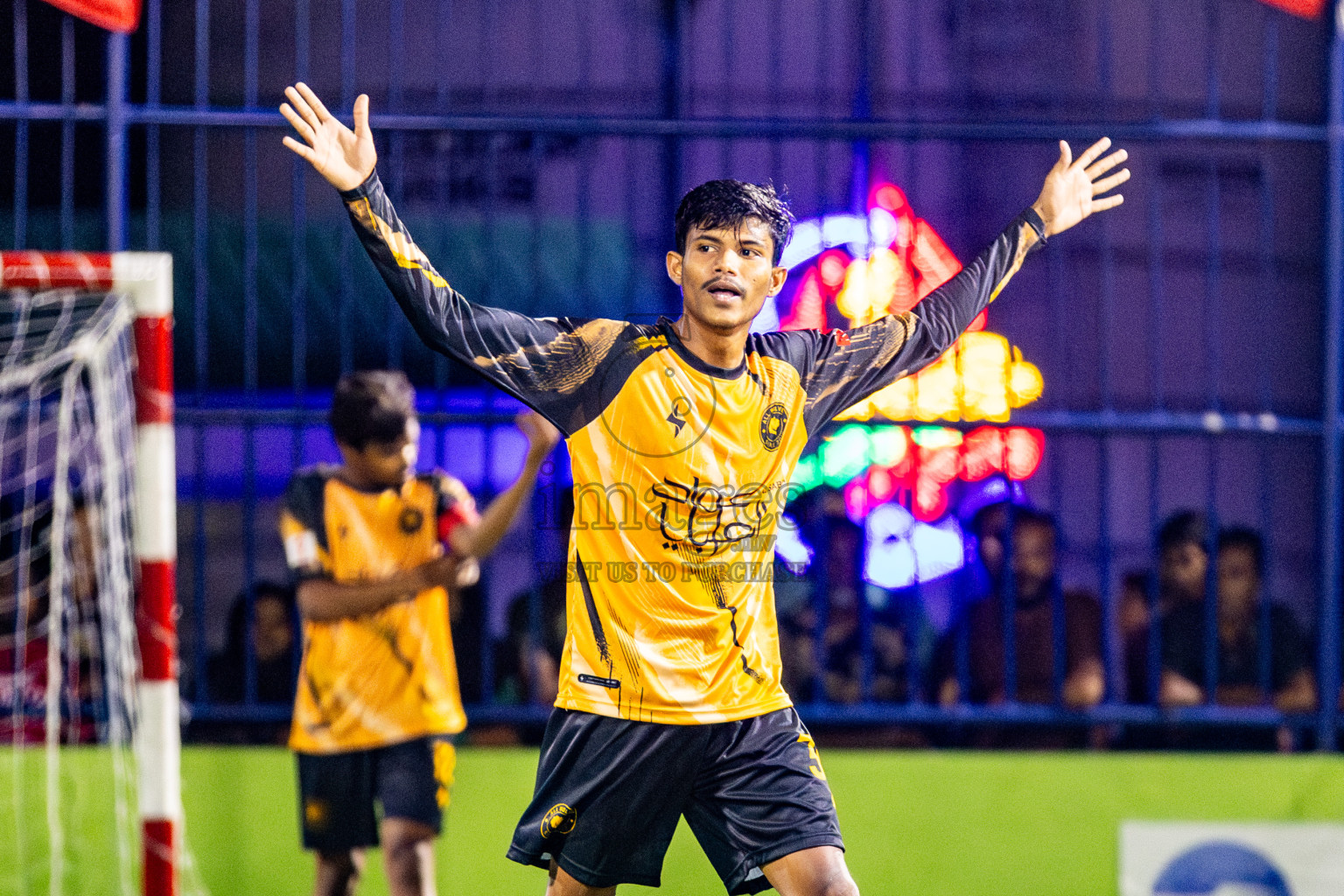 All Wolves vs Friends in Day 3 of Eydhafushi Futsal Cup 2024 was held on Wednesday, 10th April 2024, in B Eydhafushi, Maldives Photos: Nausham Waheed / images.mv